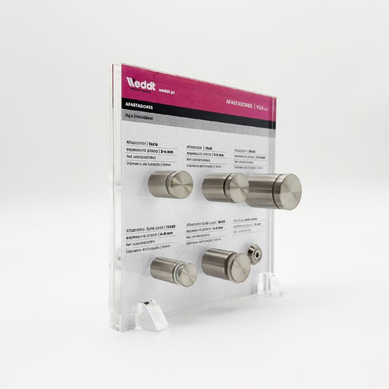 Muestrario de Separadores Acero Inoxidable