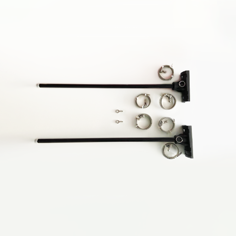 Pack 2x Street Pole Black 68cm Banner