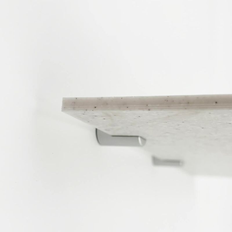 Pack de 4 clips de aluminio gris para panel 19×28